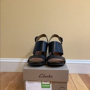 Clarks leather sandals, worn once.